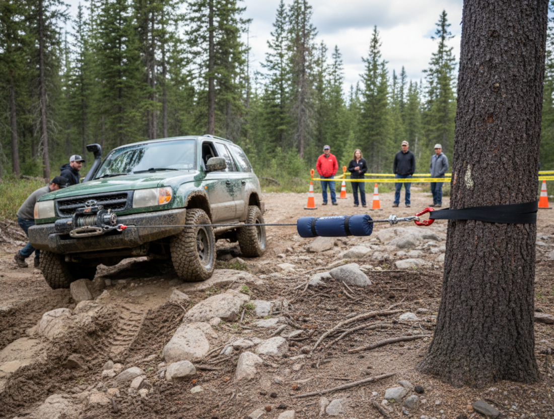 Safe winching steps